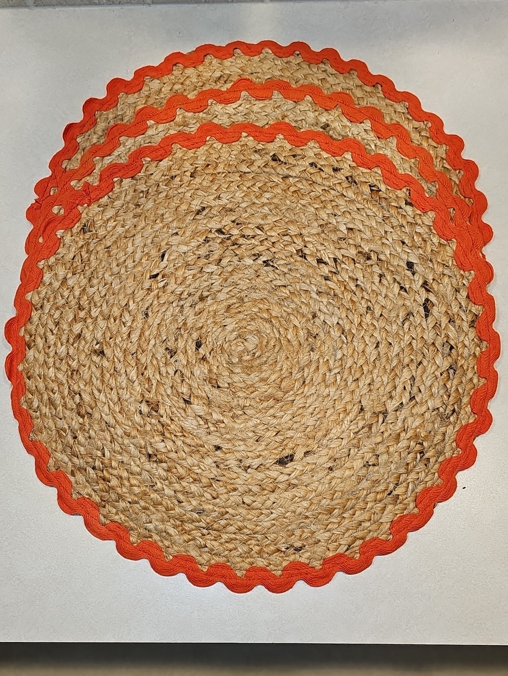 Set Of 3 Round Poppy Chargers By Hearth & Hand With Magnolia